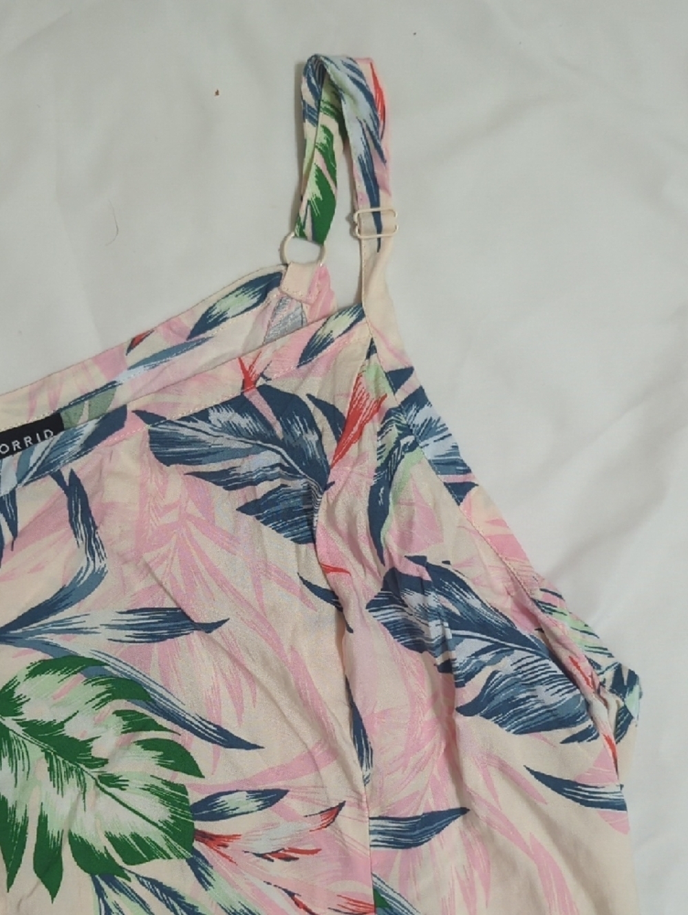 Torrid Sleeveless Trapeze Midi Dress, Color Tropical Leaves Size 4X - Picture 5 of 14